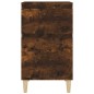 vidaXL Mesita de noche color roble ahumado 40x35x70 cm vidaXL Mesita de noche color roble ahumado 40x35x70 cm