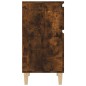 vidaXL Mesita de noche color roble ahumado 40x35x70 cm vidaXL Mesita de noche color roble ahumado 40x35x70 cm
