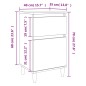 vidaXL Mesita de noche color roble ahumado 40x35x70 cm vidaXL Mesita de noche color roble ahumado 40x35x70 cm