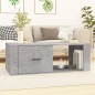 vidaXL Mesa de centro madera contrachapada gris hormigón 100x50,5x35cm vidaXL Mesa de centro madera contrachapada gris hormigón 100x50,5x35cm