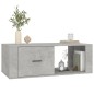 vidaXL Mesa de centro madera contrachapada gris hormigón 100x50,5x35cm vidaXL Mesa de centro madera contrachapada gris hormigón 100x50,5x35cm