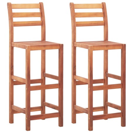 vidaXL Sillas de cocina 2 unidades madera maciza de acacia