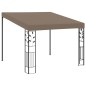 vidaXL Cenador con montaje en la pared gris taupe 3x3x2,5 m vidaXL Cenador con montaje en la pared gris taupe 3x3x2,5 m