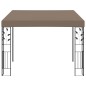 vidaXL Cenador con montaje en la pared gris taupe 3x3x2,5 m vidaXL Cenador con montaje en la pared gris taupe 3x3x2,5 m