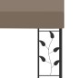vidaXL Cenador con montaje en la pared gris taupe 3x3x2,5 m vidaXL Cenador con montaje en la pared gris taupe 3x3x2,5 m