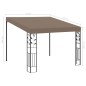 vidaXL Cenador con montaje en la pared gris taupe 3x3x2,5 m vidaXL Cenador con montaje en la pared gris taupe 3x3x2,5 m