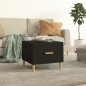 vidaXL Mesa de centro madera contrachapada negro 50x50x40 cm vidaXL Mesa de centro madera contrachapada negro 50x50x40 cm