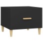 vidaXL Mesa de centro madera contrachapada negro 50x50x40 cm vidaXL Mesa de centro madera contrachapada negro 50x50x40 cm