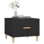 vidaXL Mesa de centro madera contrachapada negro 50x50x40 cm vidaXL Mesa de centro madera contrachapada negro 50x50x40 cm