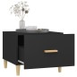 vidaXL Mesa de centro madera contrachapada negro 50x50x40 cm vidaXL Mesa de centro madera contrachapada negro 50x50x40 cm