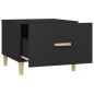 vidaXL Mesa de centro madera contrachapada negro 50x50x40 cm vidaXL Mesa de centro madera contrachapada negro 50x50x40 cm