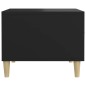 vidaXL Mesa de centro madera contrachapada negro 50x50x40 cm vidaXL Mesa de centro madera contrachapada negro 50x50x40 cm