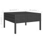 vidaXL Set de muebles de jardín 6 pzas y cojines ratán sintético negro vidaXL Set de muebles de jardín 6 pzas y cojines ratán sintético negro