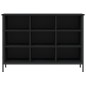 vidaXL Zapatero madera de ingeniería negro 100x35x70 cm
