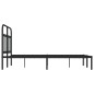 vidaXL Estructura de cama con cabecero metal negro 120x190 cm vidaXL Estructura de cama con cabecero metal negro 120x190 cm