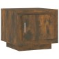 vidaXL Mesa de centro madera contrachapada roble ahumado 51x50x45 cm vidaXL Mesa de centro madera contrachapada roble ahumado 51x50x45 cm