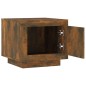 vidaXL Mesa de centro madera contrachapada roble ahumado 51x50x45 cm vidaXL Mesa de centro madera contrachapada roble ahumado 51x50x45 cm