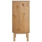 vidaXL Cajonera OTTA madera maciza de pino marrón y gris 45x39x90 cm vidaXL Cajonera OTTA madera maciza de pino marrón y gris 45x39x90 cm
