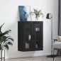 vidaXL Armario de pared negro 69,5x34x90 cm vidaXL Armario de pared negro 69,5x34x90 cm