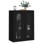 vidaXL Armario de pared negro 69,5x34x90 cm vidaXL Armario de pared negro 69,5x34x90 cm