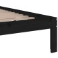 vidaXL Estructura de cama de madera maciza negro 200x200 cm vidaXL Estructura de cama de madera maciza negro 200x200 cm