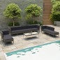 vidaXL Set de muebles de jardín 10 pzas y cojines ratán sintético gris vidaXL Set de muebles de jardín 10 pzas y cojines ratán sintético gris