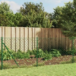 vidaXL Cerca de alambre con brida verde 0,8x10 m