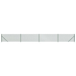 vidaXL Cerca de alambre con brida verde 0,8x10 m