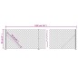 vidaXL Cerca de alambre con brida verde 0,8x10 m