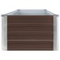 vidaXL Arriate de jardín de acero galvanizado marrón 320x40x45 cm vidaXL Arriate de jardín de acero galvanizado marrón 320x40x45 cm