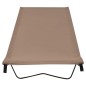 vidaXL Camas de camping 2 uds tela Oxford y acero taupé 180x60x19 cm vidaXL Camas de camping 2 uds tela Oxford y acero taupé 180x60x19 cm
