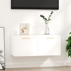 vidaXL Armario de pared madera contrachapada blanco 80x35x36,5 cm