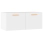 vidaXL Armario de pared madera contrachapada blanco 80x35x36,5 cm vidaXL Armario de pared madera contrachapada blanco 80x35x36,5 cm
