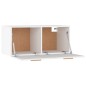 vidaXL Armario de pared madera contrachapada blanco 80x35x36,5 cm vidaXL Armario de pared madera contrachapada blanco 80x35x36,5 cm