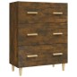 vidaXL Aparador madera contrachapada color roble ahumado 70x34x90 cm vidaXL Aparador madera contrachapada color roble ahumado 70x34x90 cm