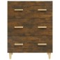 vidaXL Aparador madera contrachapada color roble ahumado 70x34x90 cm vidaXL Aparador madera contrachapada color roble ahumado 70x34x90 cm