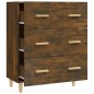 vidaXL Aparador madera contrachapada color roble ahumado 70x34x90 cm vidaXL Aparador madera contrachapada color roble ahumado 70x34x90 cm