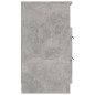 vidaXL Mesita de noche madera contrachapada gris hormigón