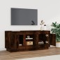 vidaXL Mueble para TV madera contrachapada roble ahumado 102x35x45 cm