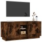 vidaXL Mueble para TV madera contrachapada roble ahumado 102x35x45 cm