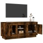 vidaXL Mueble para TV madera contrachapada roble ahumado 102x35x45 cm