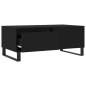 vidaXL Mesa de centro madera contrachapada negro 90x50x36,5 cm vidaXL Mesa de centro madera contrachapada negro 90x50x36,5 cm