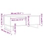 vidaXL Mesa de centro madera contrachapada negro 90x50x36,5 cm vidaXL Mesa de centro madera contrachapada negro 90x50x36,5 cm