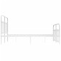 vidaXL Estructura cama metal con cabecero y estribo blanco 140x200 cm vidaXL Estructura cama metal con cabecero y estribo blanco 140x200 cm