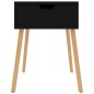 vidaXL Mesita de noche madera de ingeniería negro brillo 40x40x56 cm vidaXL Mesita de noche madera de ingeniería negro brillo 40x40x56 cm