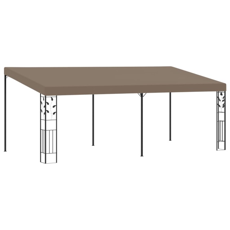 vidaXL Cenador con montaje en la pared gris taupe 6x3x2,5 m vidaXL Cenador con montaje en la pared gris taupe 6x3x2,5 m