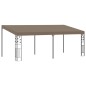vidaXL Cenador con montaje en la pared gris taupe 6x3x2,5 m vidaXL Cenador con montaje en la pared gris taupe 6x3x2,5 m