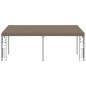 vidaXL Cenador con montaje en la pared gris taupe 6x3x2,5 m vidaXL Cenador con montaje en la pared gris taupe 6x3x2,5 m