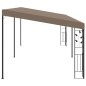 vidaXL Cenador con montaje en la pared gris taupe 6x3x2,5 m vidaXL Cenador con montaje en la pared gris taupe 6x3x2,5 m