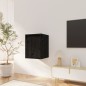 vidaXL Armario de pared 2 uds madera maciza de pino negro 30x30x40 cm vidaXL Armario de pared 2 uds madera maciza de pino negro 30x30x40 cm